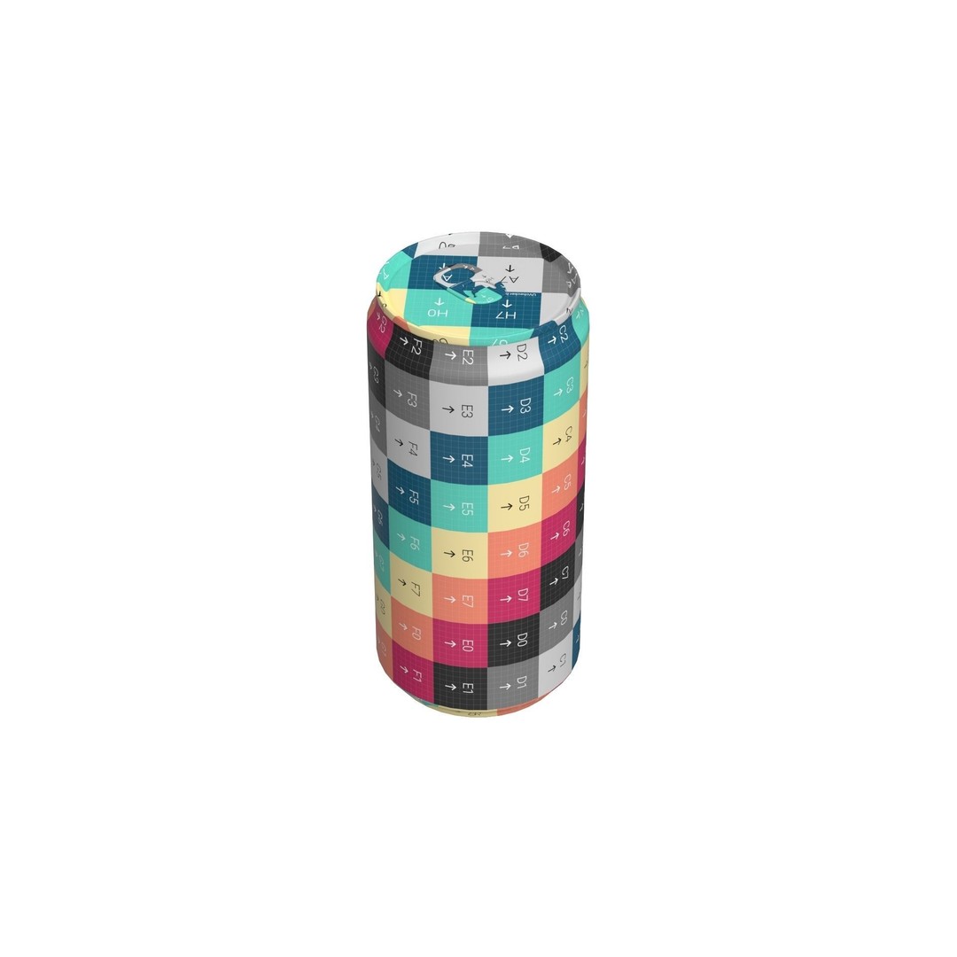 Red Bull Drink Can 3D Model – Low Poly PBR Beverage Asset, FBX, OBJ - View 19