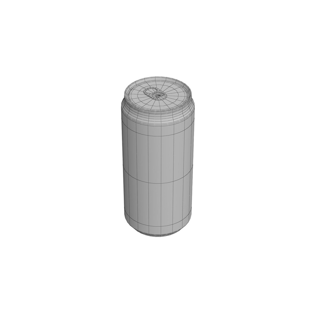 Red Bull Drink Can 3D Model – Low Poly PBR Beverage Asset, FBX, OBJ - View 23