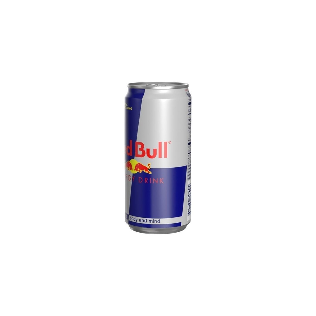Red Bull Drink Can 3D Model – Low Poly PBR Beverage Asset, FBX, OBJ - View 8
