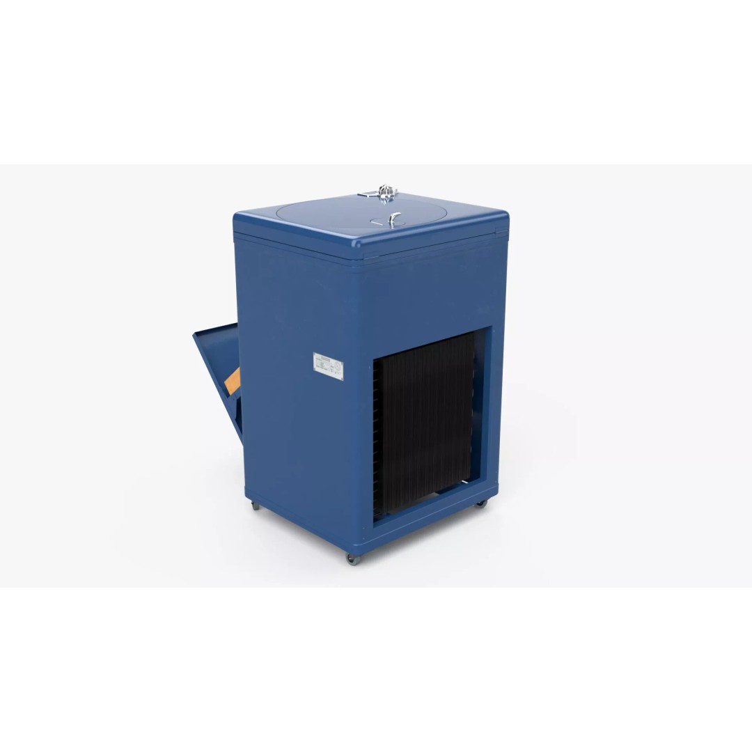 Retro Soda Dispenser 3D Model – Vintage Cooler with Bottles, FBX - View 6