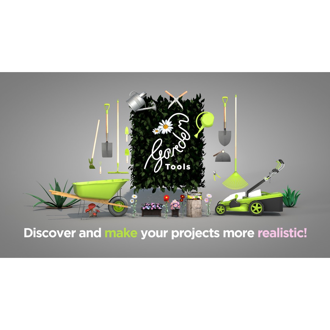 Garden Electric Sprayer 3D Model – PBR Polygon Mesh, FBX, OBJ