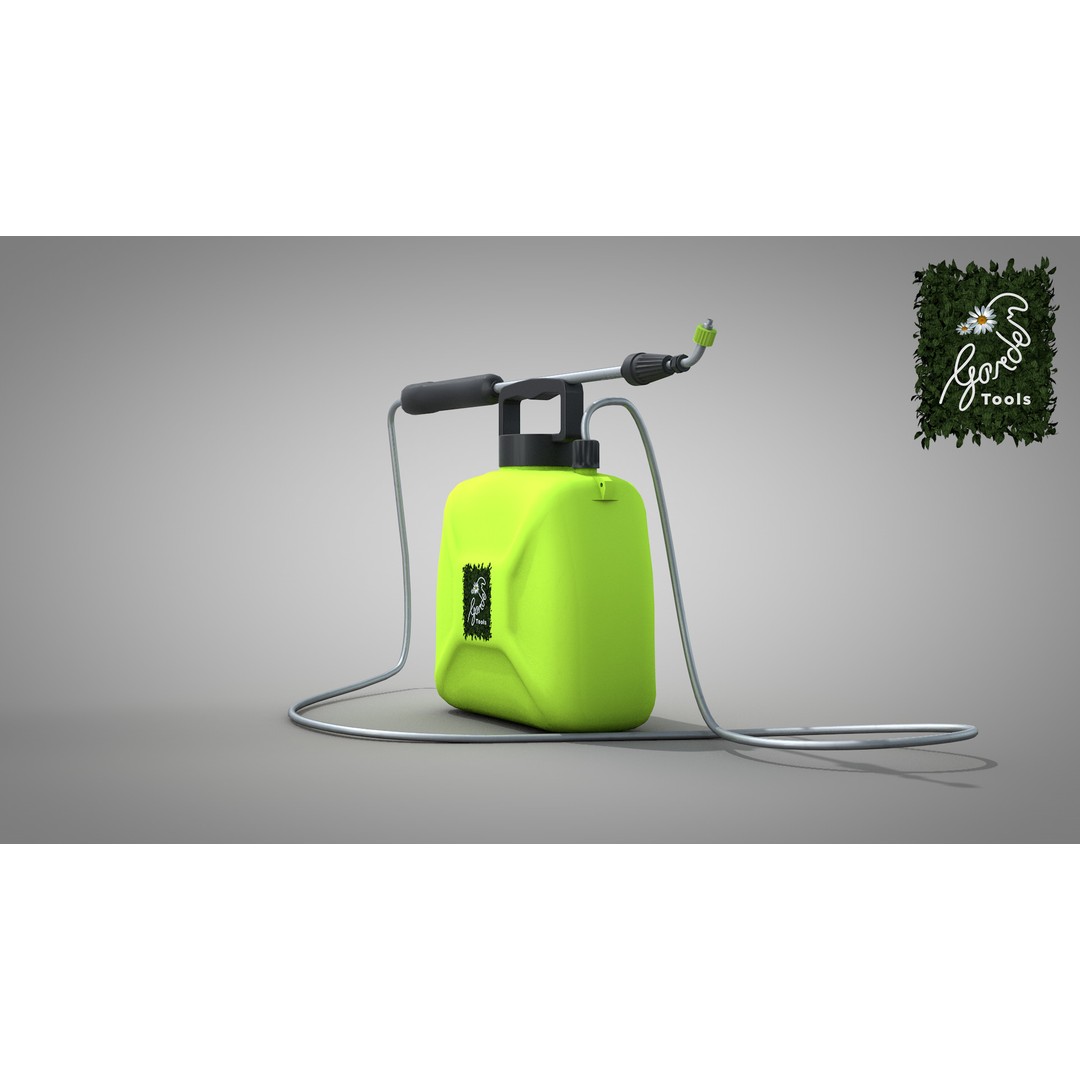 Garden Electric Sprayer 3D Model – PBR Polygon Mesh, FBX, OBJ - View 10
