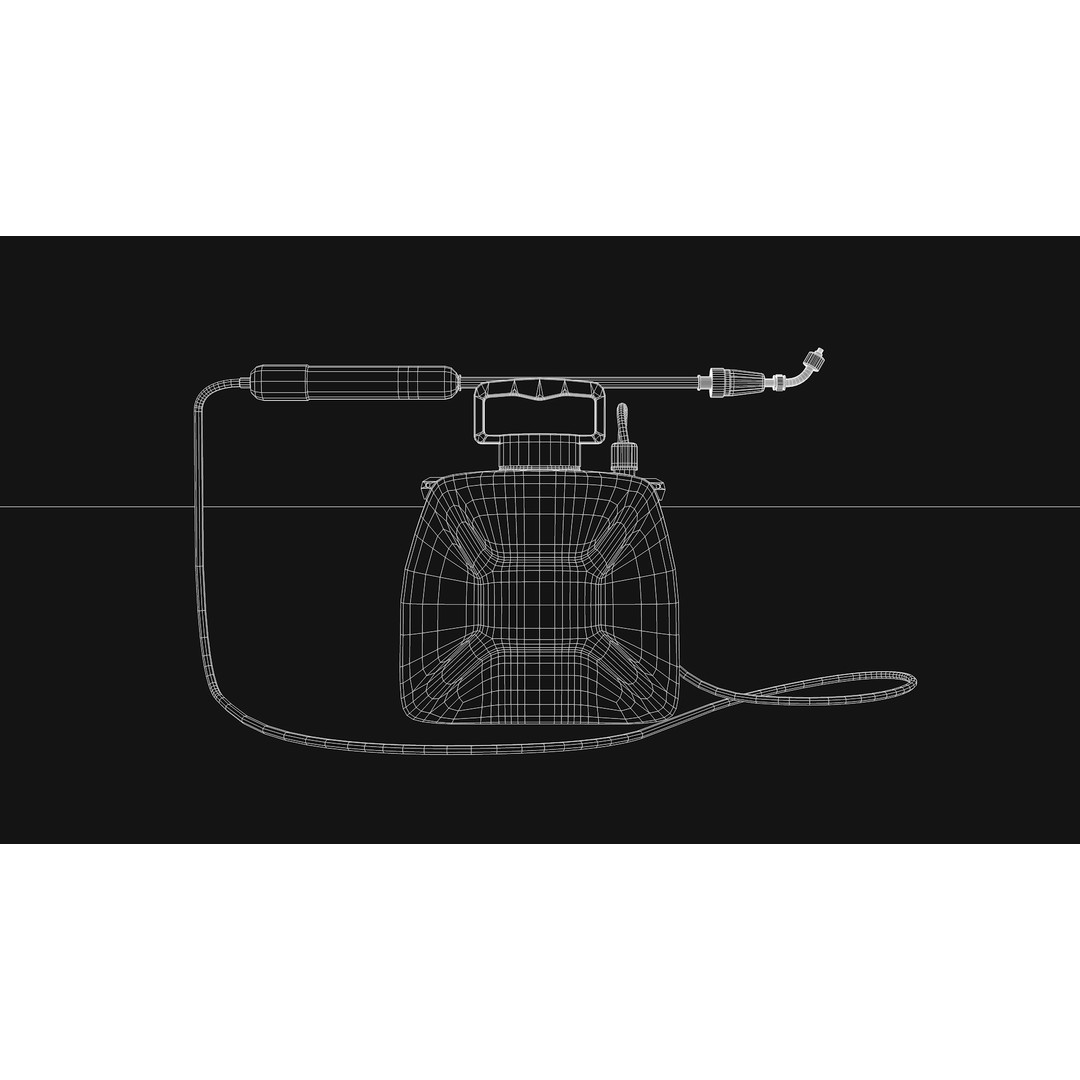 Garden Electric Sprayer 3D Model – PBR Polygon Mesh, FBX, OBJ - View 11