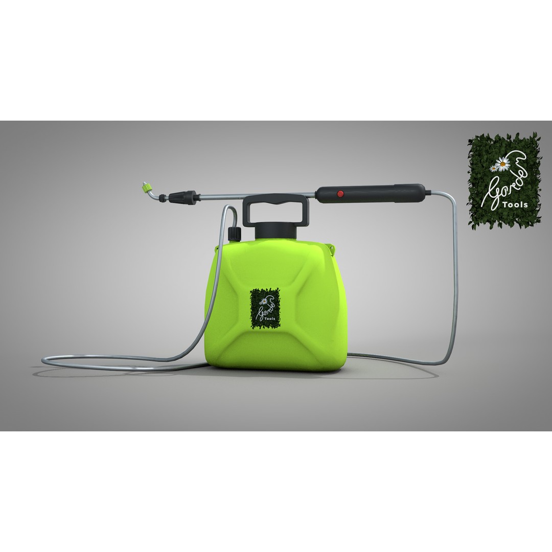 Garden Electric Sprayer 3D Model – PBR Polygon Mesh, FBX, OBJ - View 13