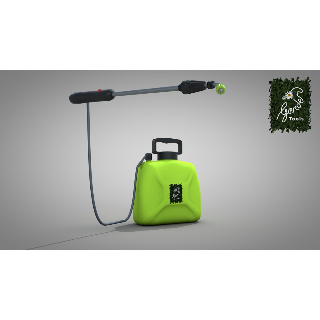 Garden Electric Sprayer 3D Model – PBR Polygon Mesh, FBX, OBJ - View 15