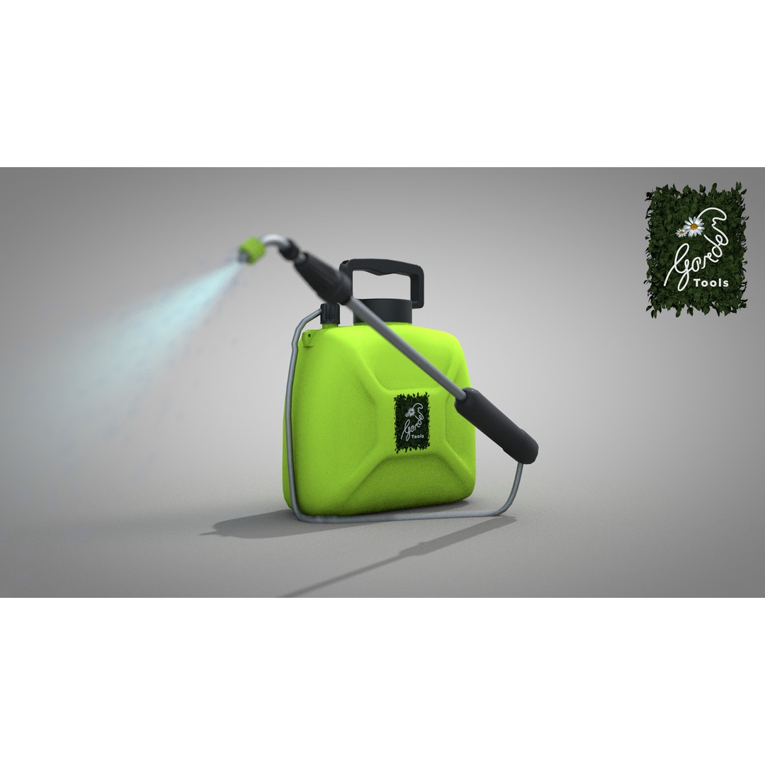 Garden Electric Sprayer 3D Model – PBR Polygon Mesh, FBX, OBJ - View 16