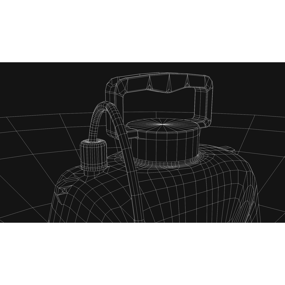 Garden Electric Sprayer 3D Model – PBR Polygon Mesh, FBX, OBJ - View 9
