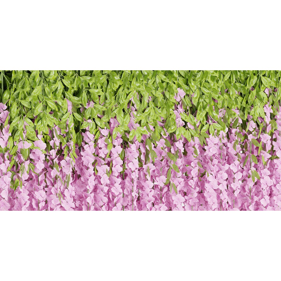 Artificial Hanging Flowers 3D Model – PBR Blender Asset, Indoor/Outdoor - View 4