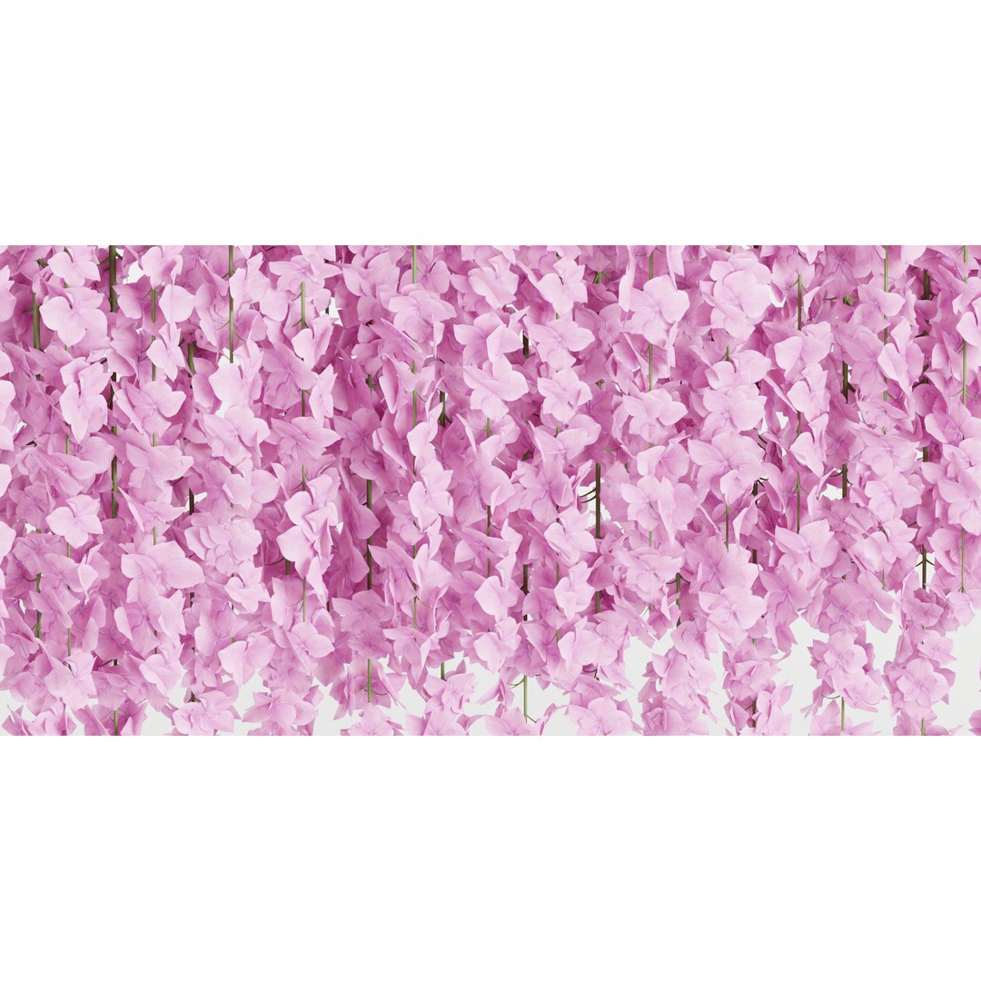 Artificial Hanging Flowers 3D Model – PBR Blender Asset, Indoor/Outdoor - View 5