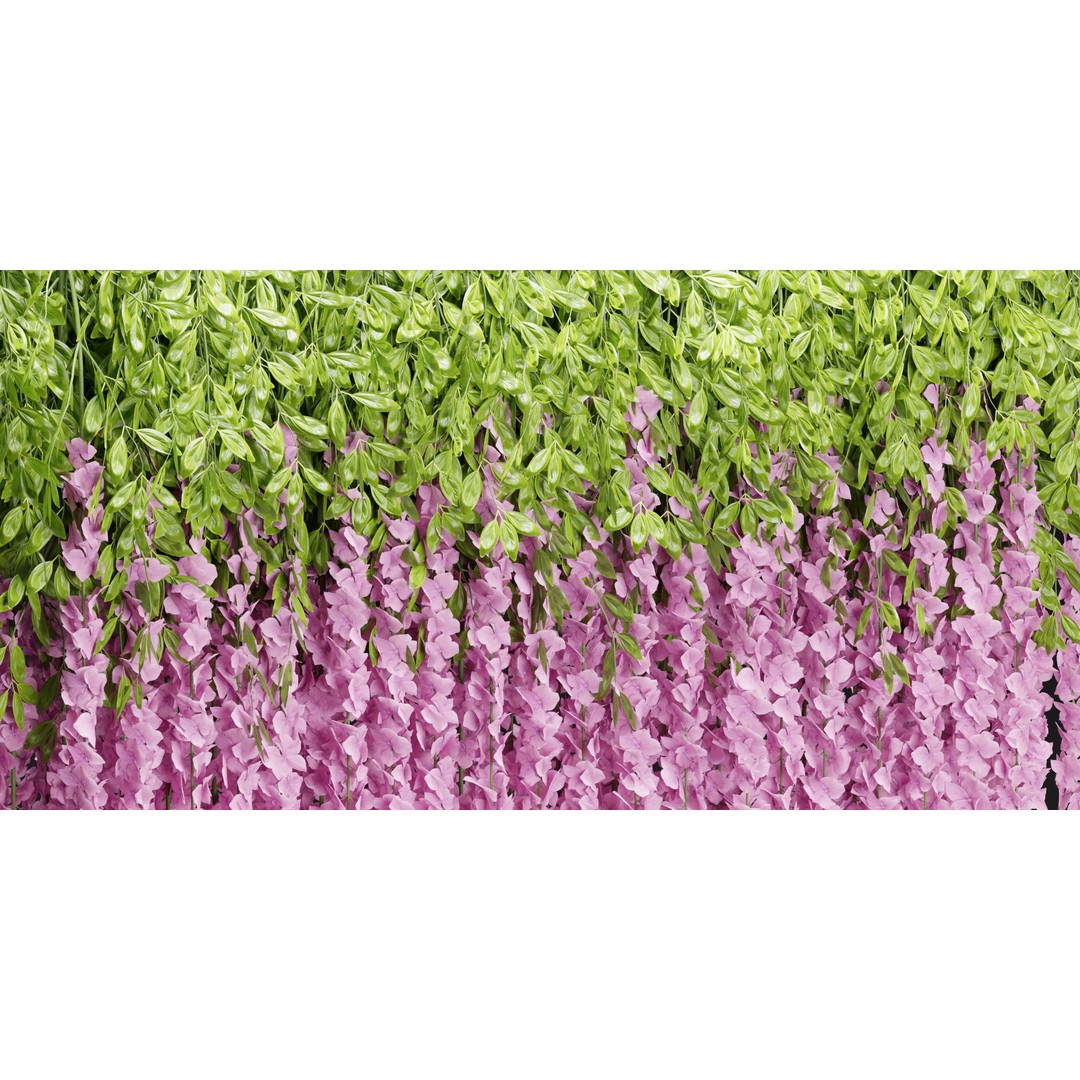 Artificial Hanging Flowers 3D Model – PBR Blender Asset, Indoor/Outdoor - View 6