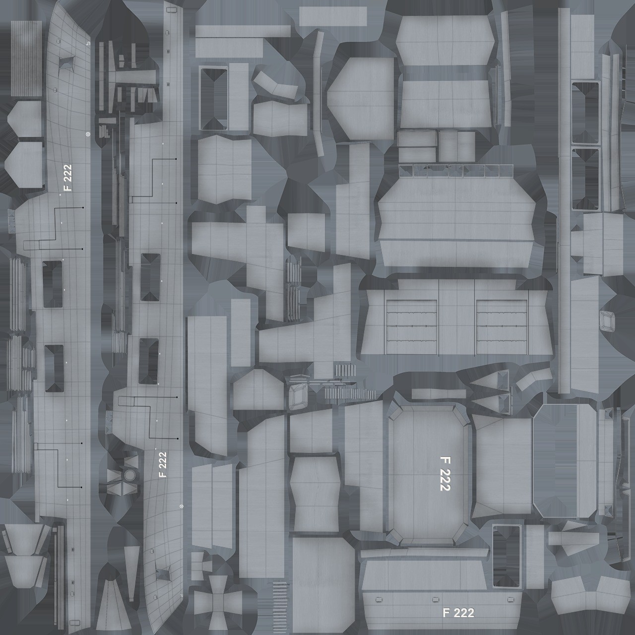 F125 Baden-Württemberg Class Frigate - Low-Poly Game-Ready 3D Model