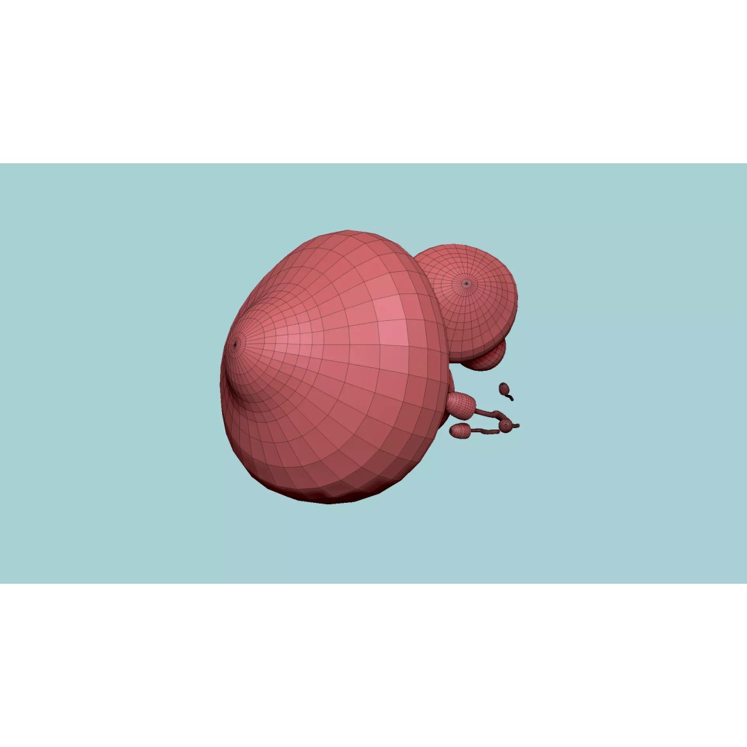 Fantasy Mushroom 3D Model – Low Poly Scene Backdrop, FBX - View 16