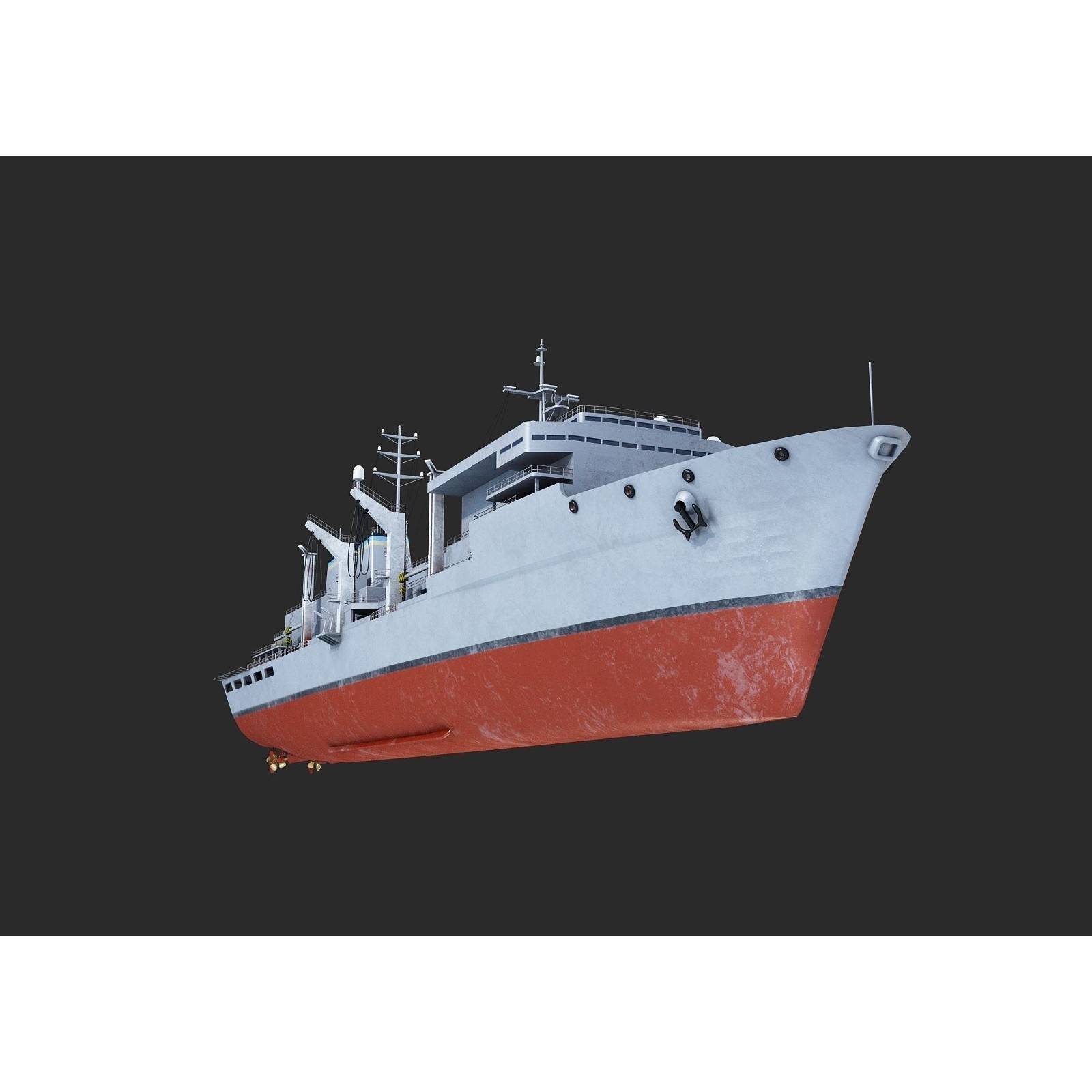 USS Supply-Class Fast Combat Support - Low-Poly Game-Ready 3D Model - View 19