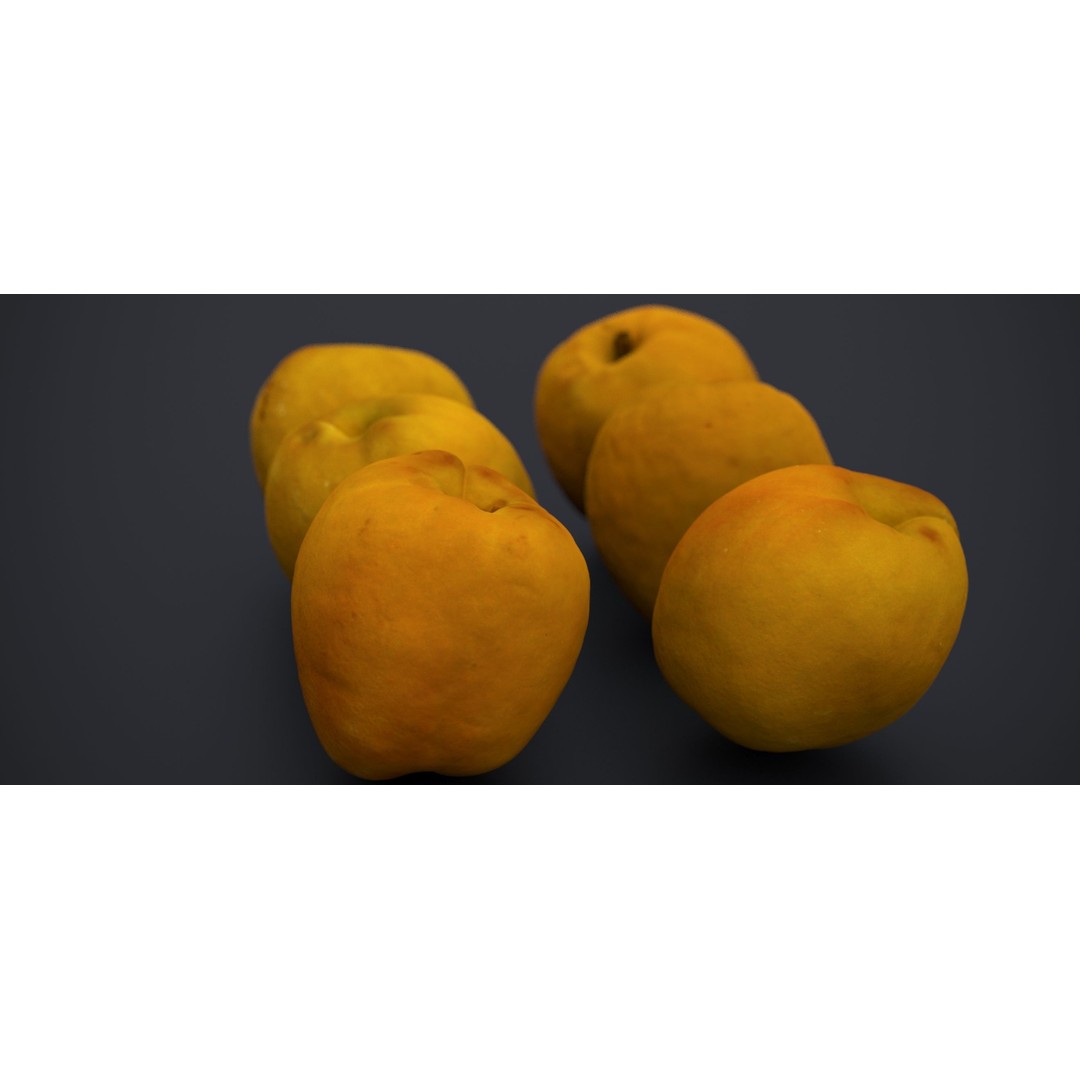 Japanese Kaki Peach 3D Model – High Poly PBR Asset, FBX & OBJ Formats - View 10
