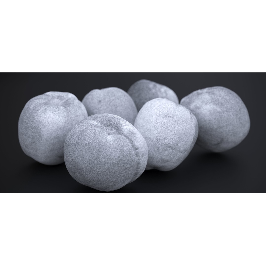 Japanese Kaki Peach 3D Model – High Poly PBR Asset, FBX & OBJ Formats - View 20