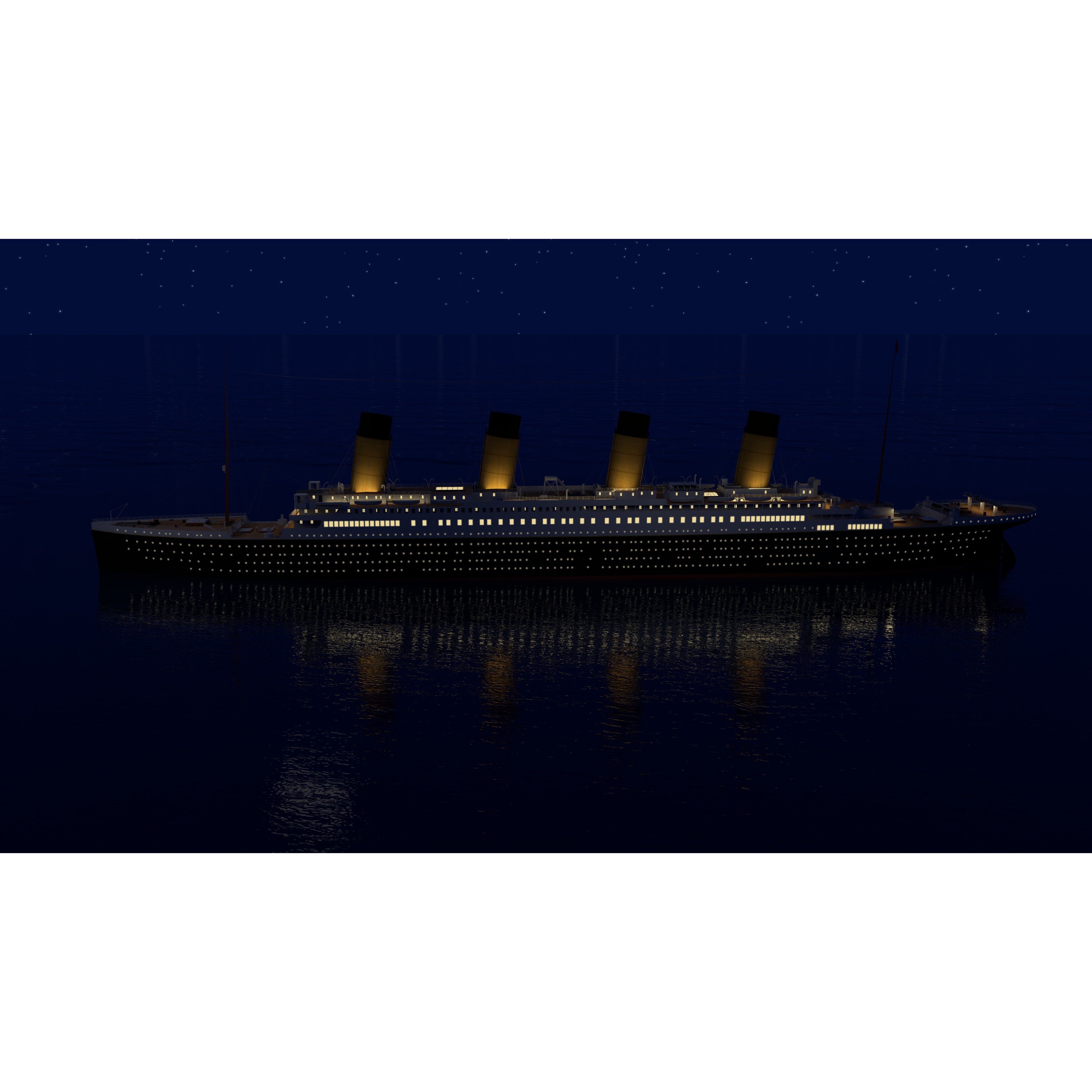 RMS Titanic - Low-Poly Game-Ready 3D Model