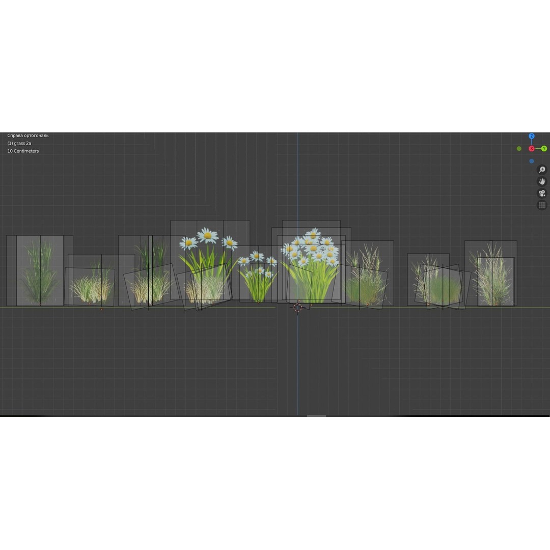 Low-Poly Grass 3D Model – Low Poly Collection with Textures, Game Ready - View 7