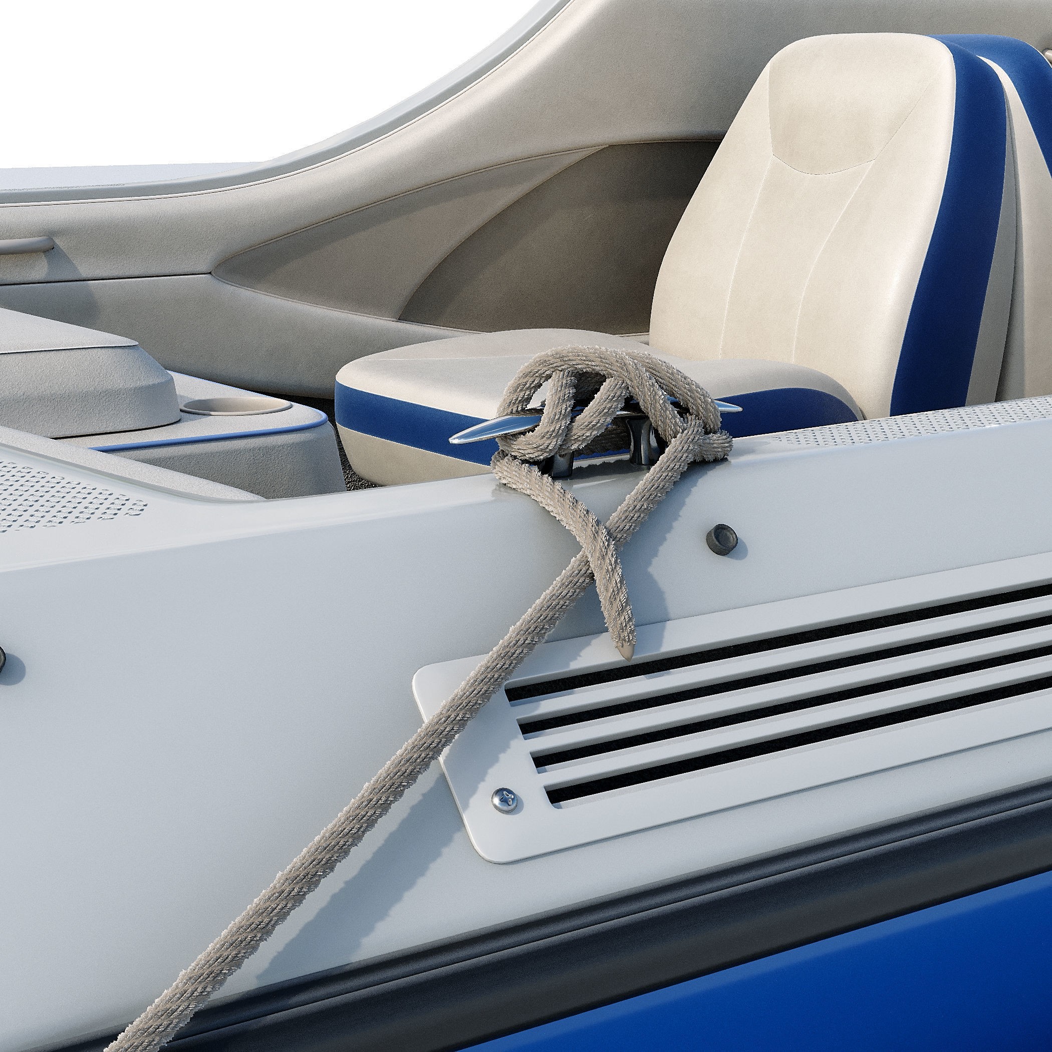 Bayliner Boat - Game-Ready 3D Model - View 15