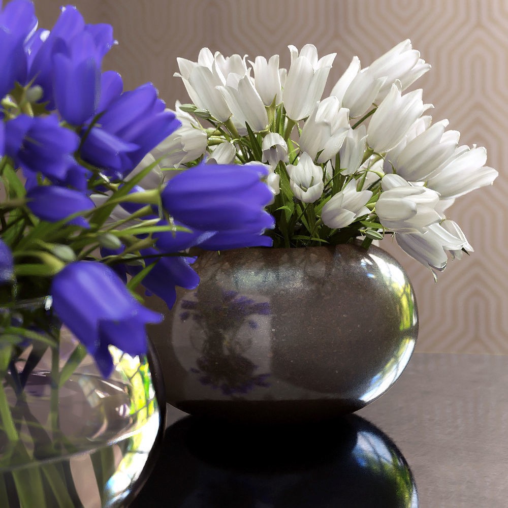Bouquet of Bells 3D Model – Decorative Flower Arrangement, FBX