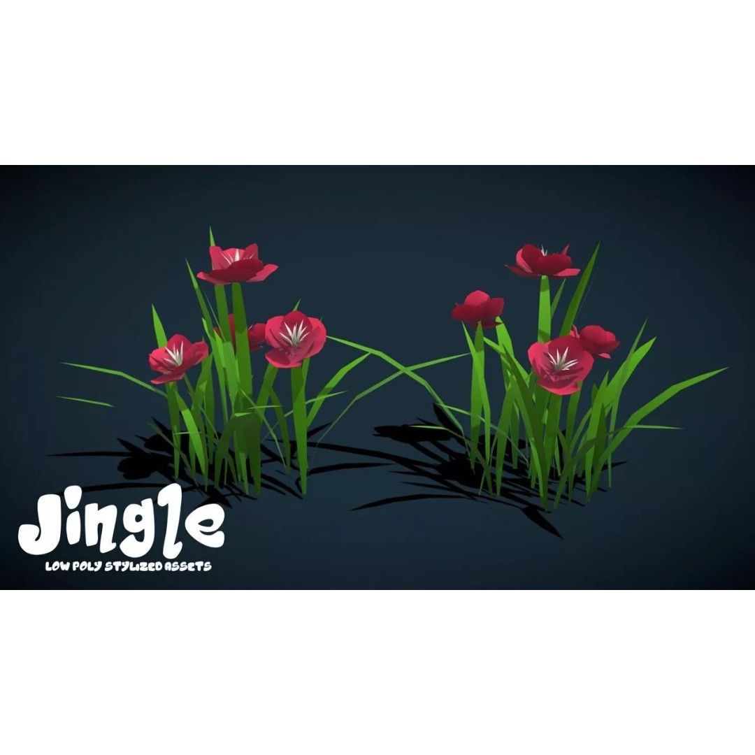 Pine Tree 3D Model – Low Poly Stylized Nature Asset Pack, FBX