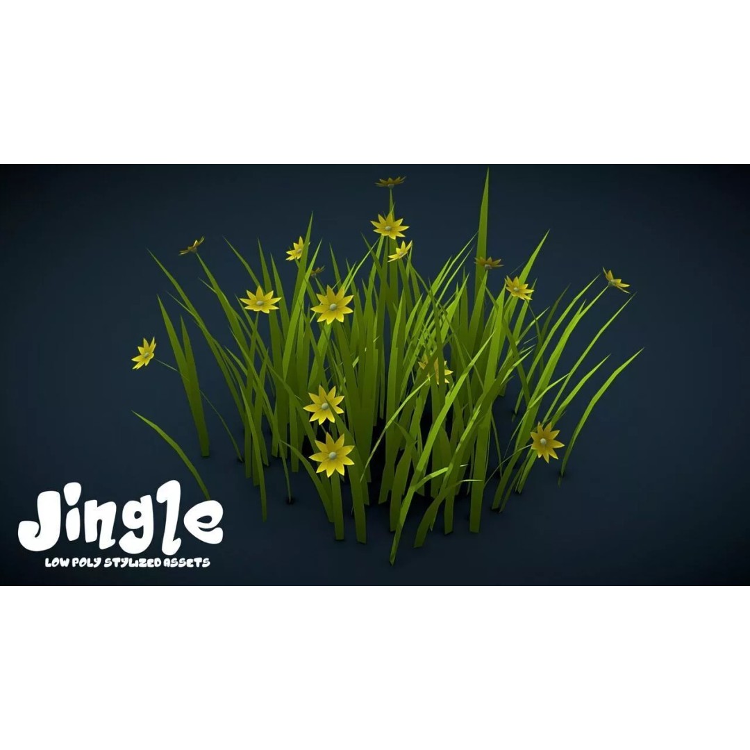 Pine Tree 3D Model – Low Poly Stylized Nature Asset Pack, FBX - View 10