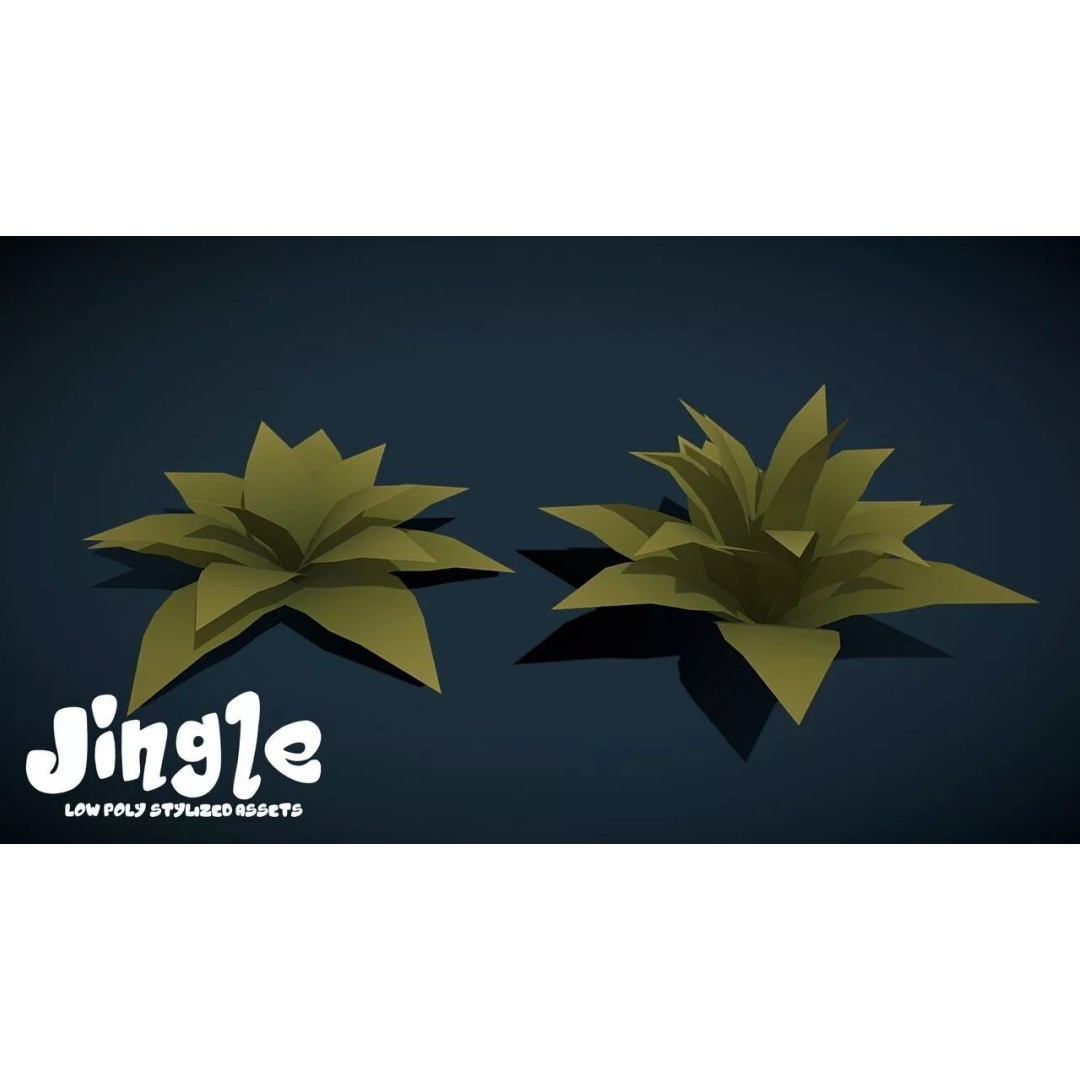 Pine Tree 3D Model – Low Poly Stylized Nature Asset Pack, FBX - View 11
