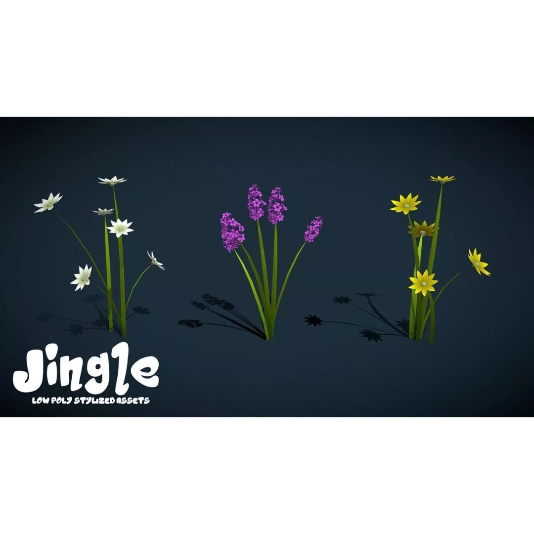 Pine Tree 3D Model – Low Poly Stylized Nature Asset Pack, FBX - View 6