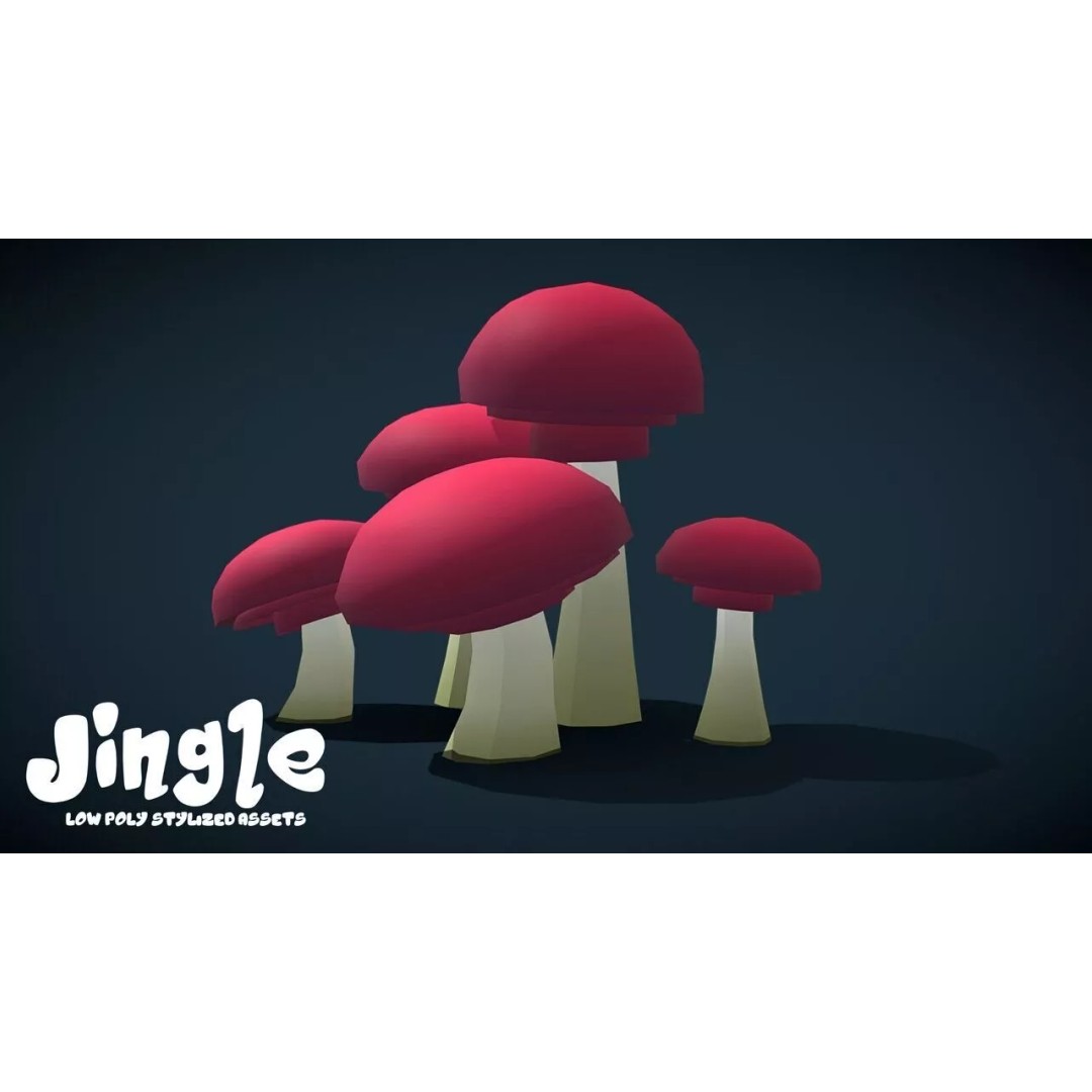 Pine Tree 3D Model – Low Poly Stylized Nature Asset Pack, FBX - View 9