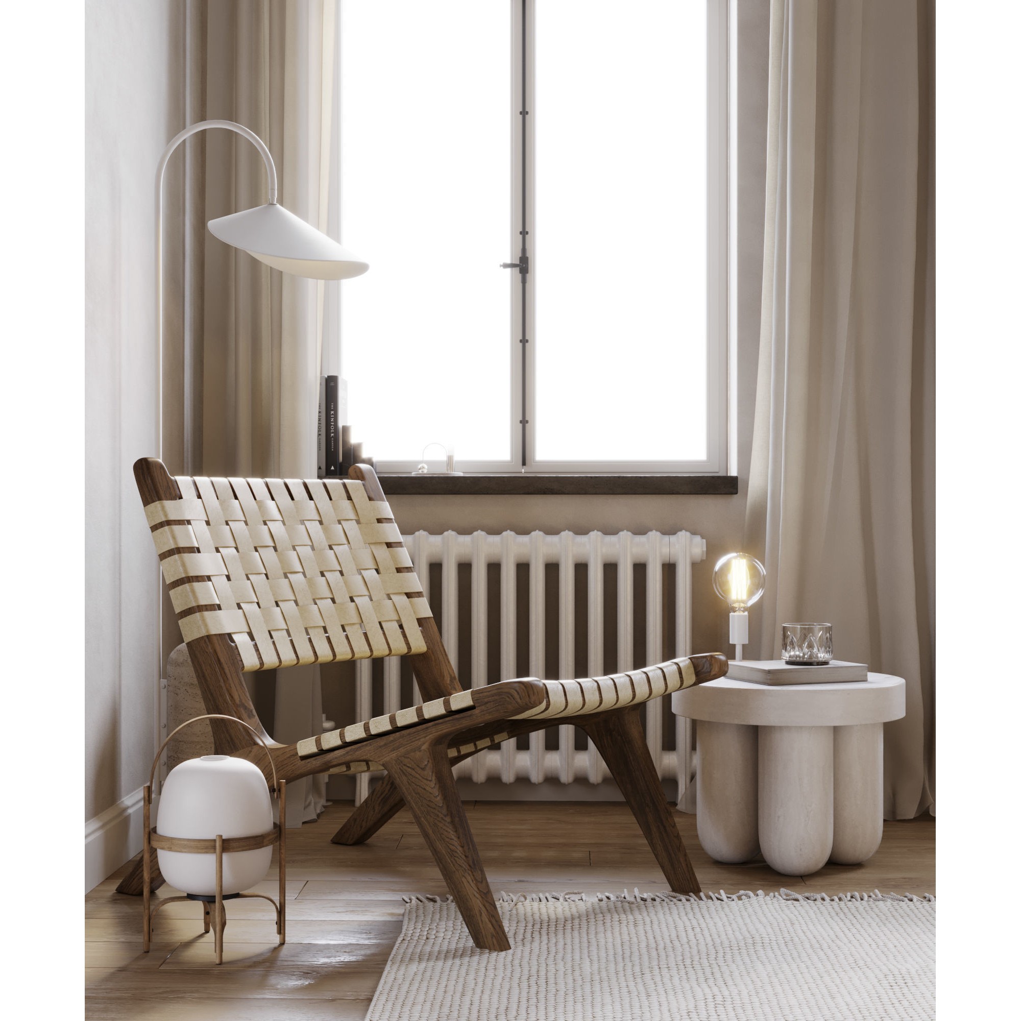 Fully Furnished Bedroom - Interior Scene 3D Model - View 5