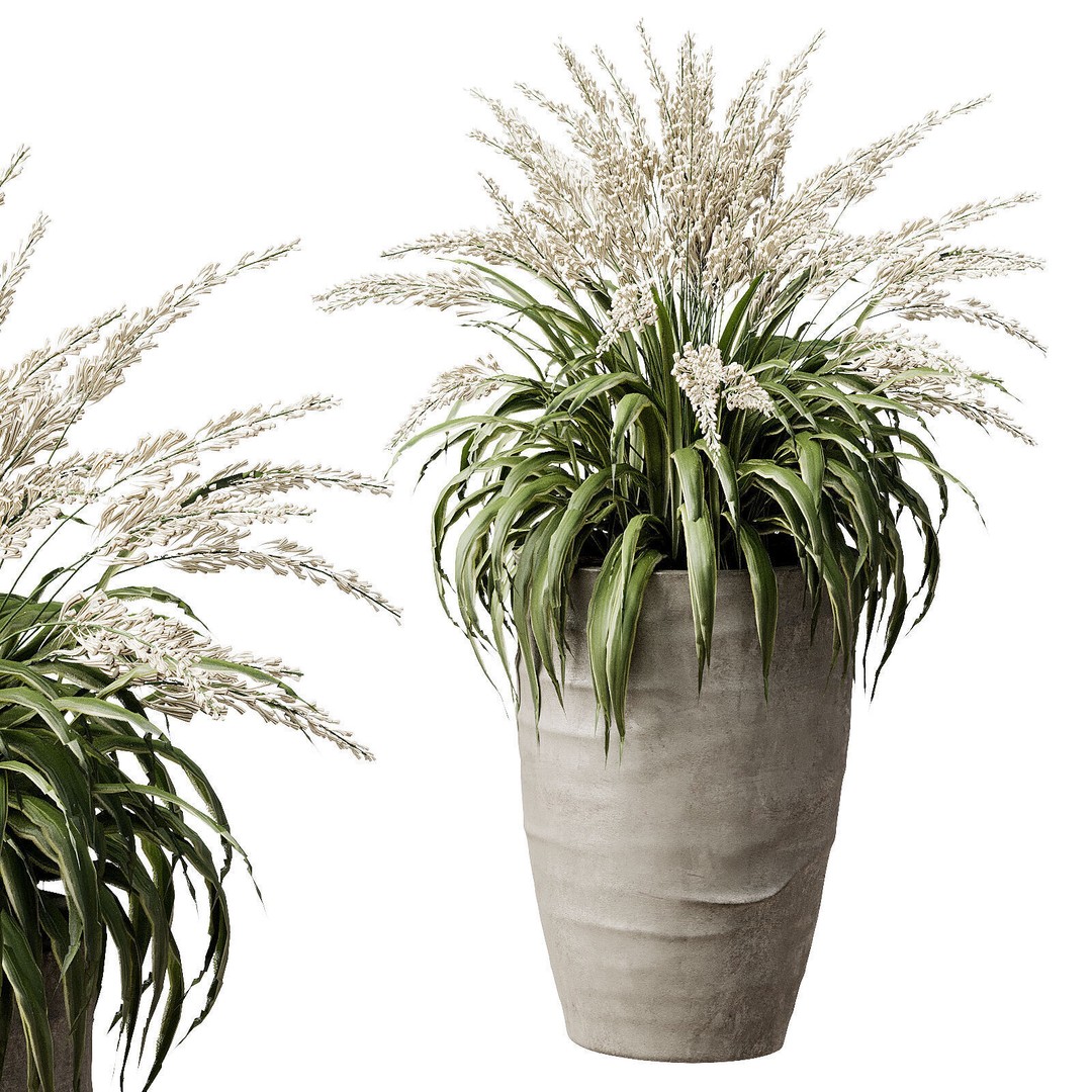Outdoor Plant 42 3D Model – High Poly PBR Asset, OBJ & FBX - View 6