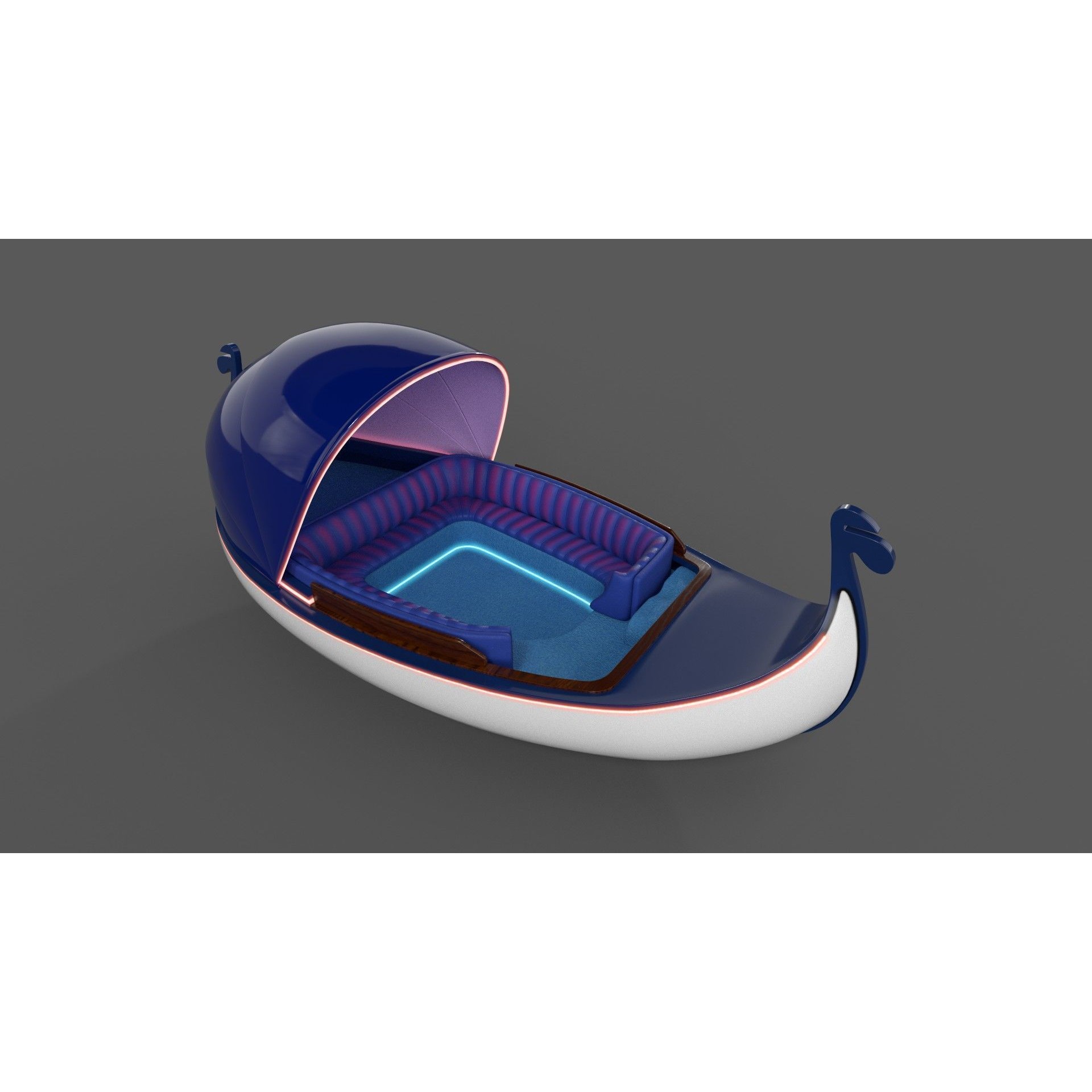 Gondola - Low-Poly Game-Ready 3D Model - View 13