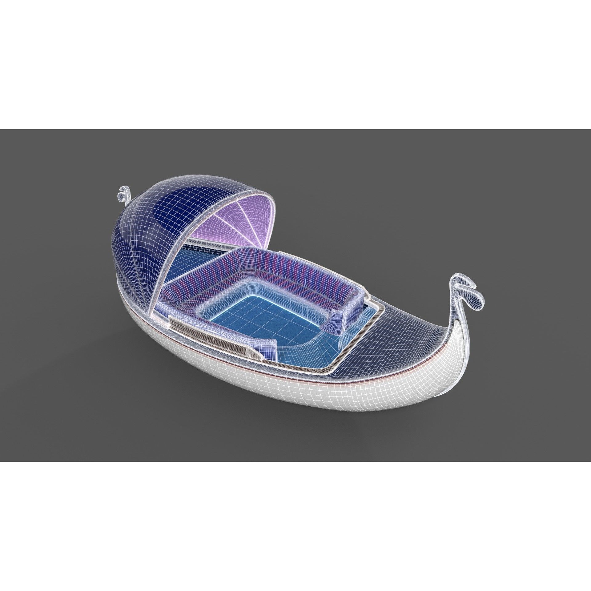 Gondola - Low-Poly Game-Ready 3D Model - View 14