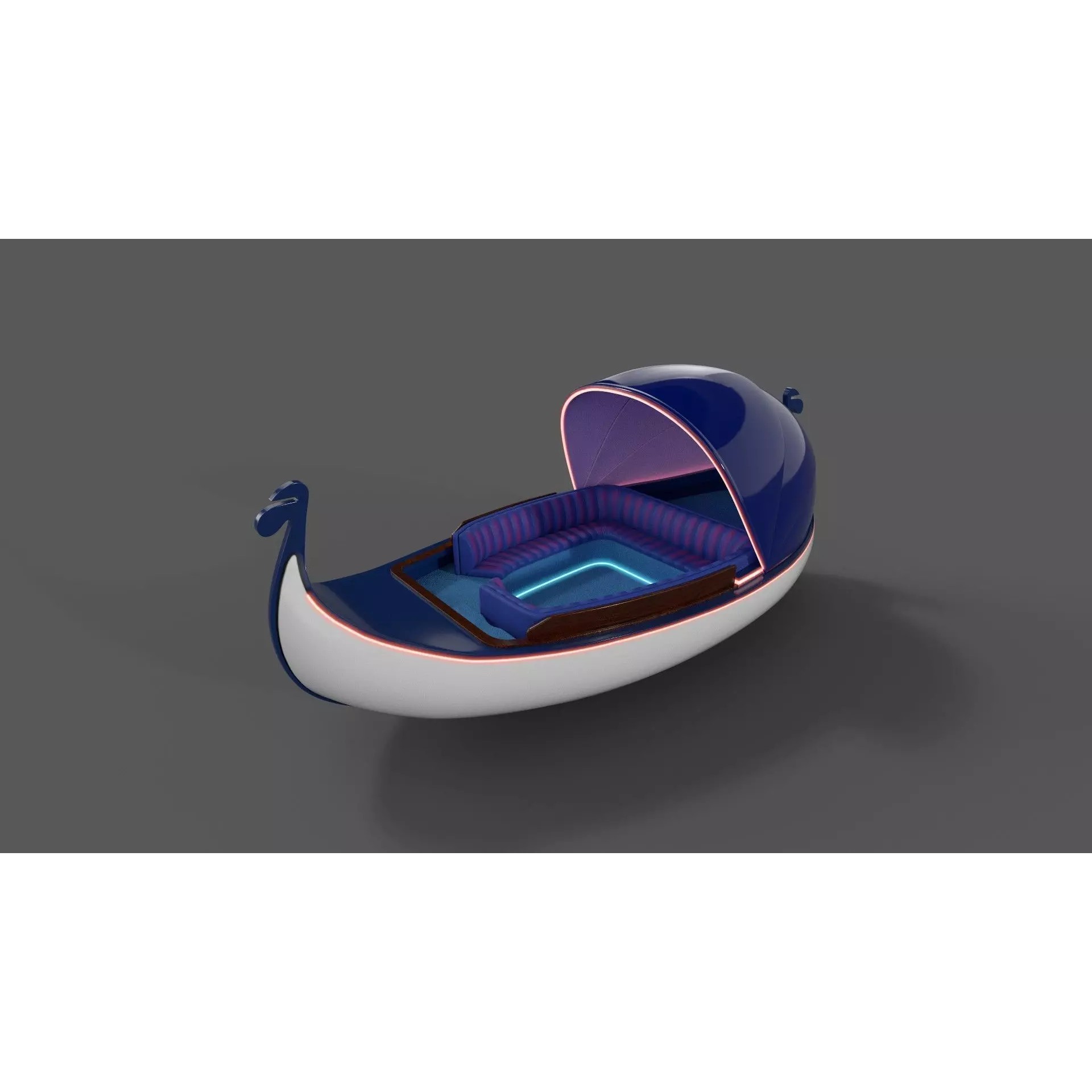 Gondola - Low-Poly Game-Ready 3D Model - View 2