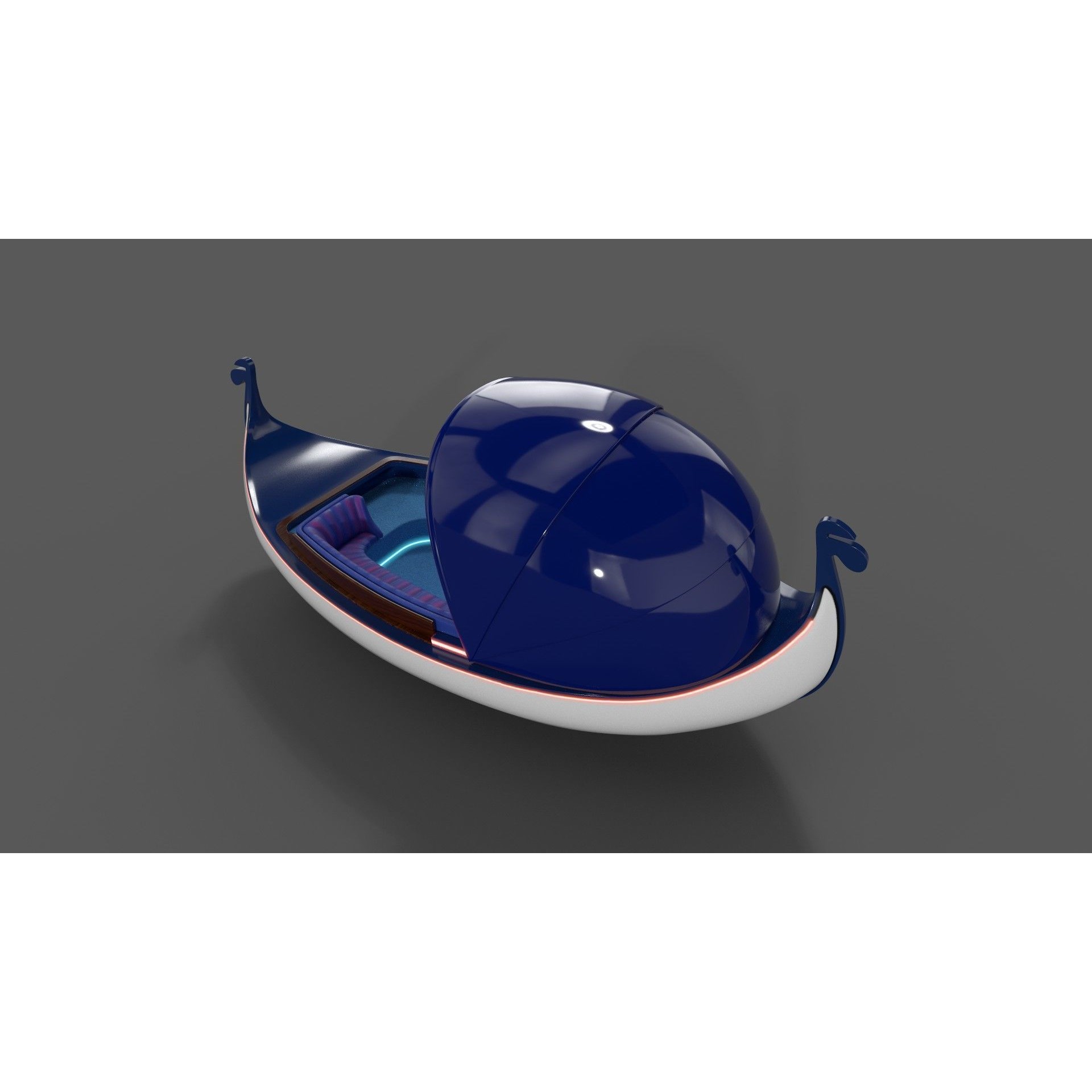 Gondola - Low-Poly Game-Ready 3D Model - View 4