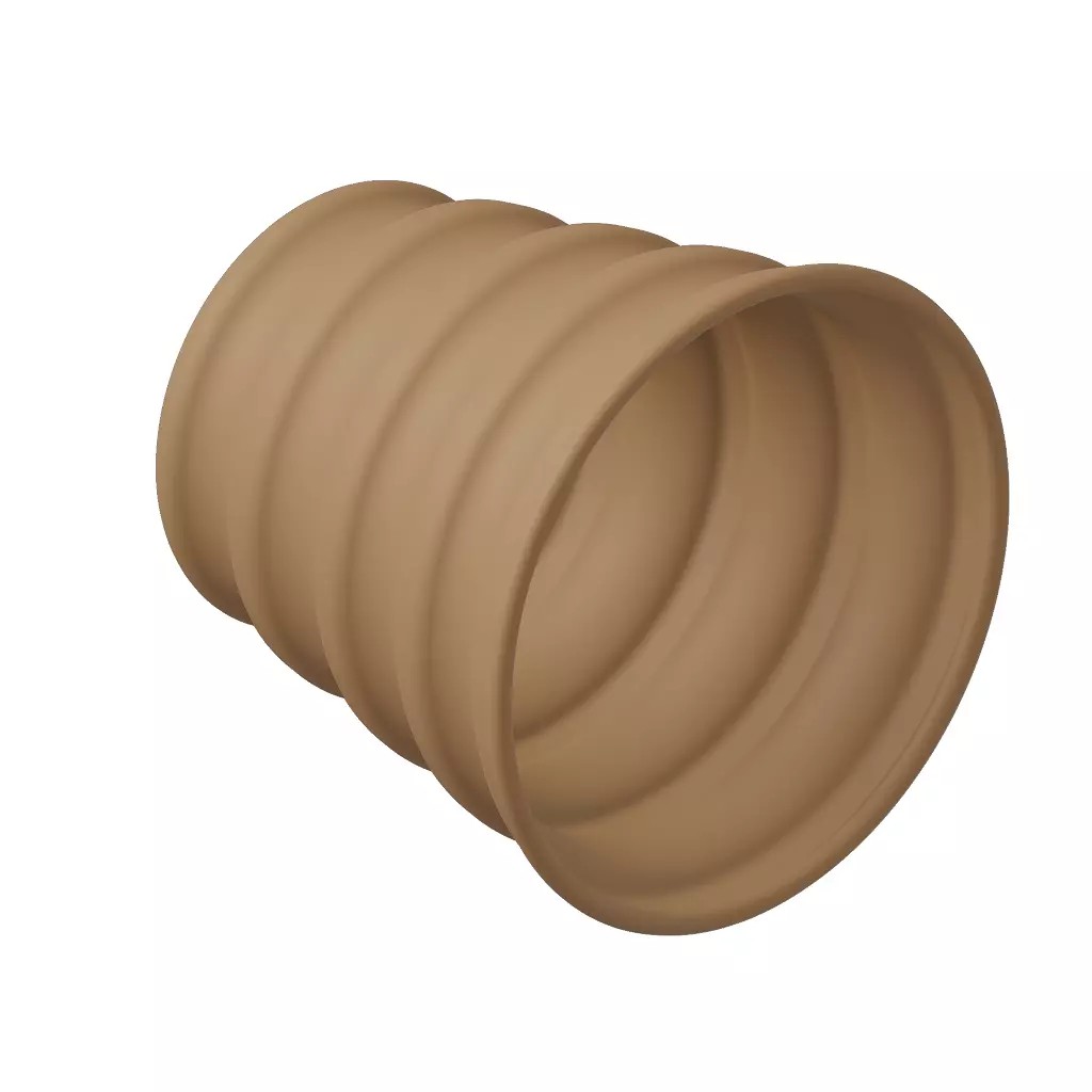 Plastic Flower Pot 3D Model – High Poly Game Asset, FBX, OBJ - View 3