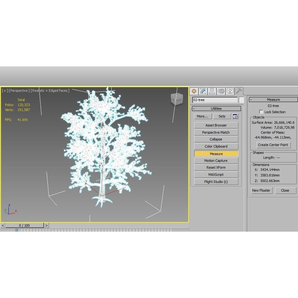 Pack of 5 Trees 3D Model – Low Poly Game Asset, FBX & OBJ Formats - View 12