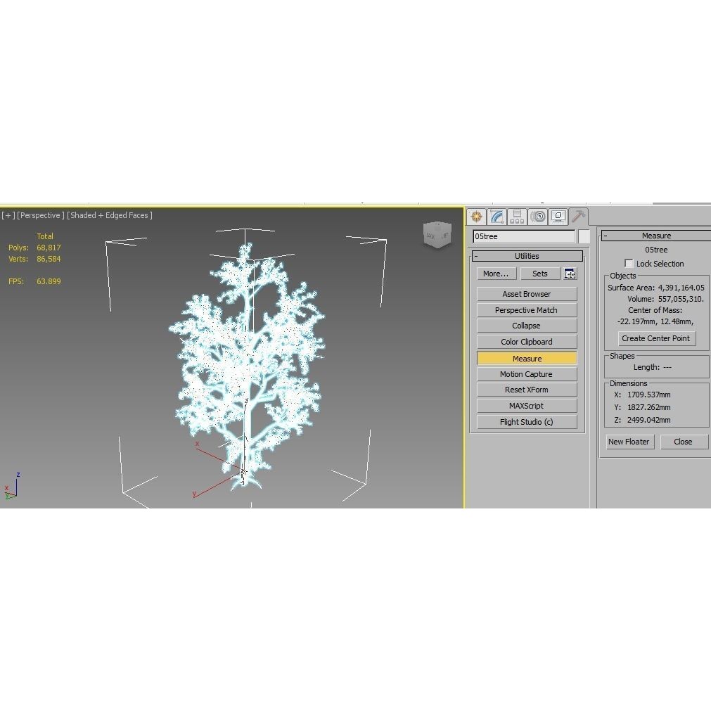 Pack of 5 Trees 3D Model – Low Poly Game Asset, FBX & OBJ Formats - View 14