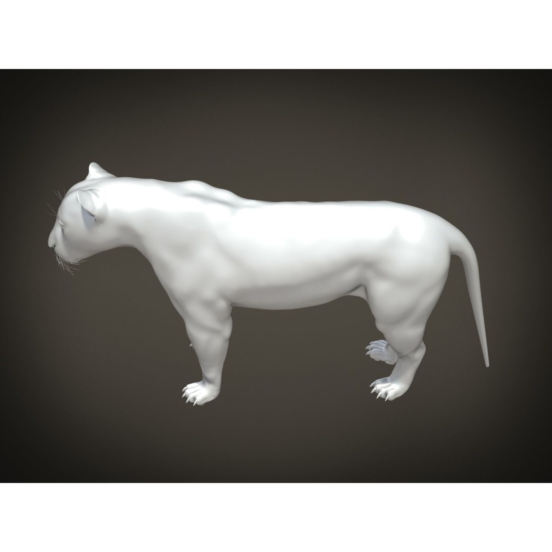 Lion The King 3D Model – High Poly Rigged Animal with Hair and Fur - View 17