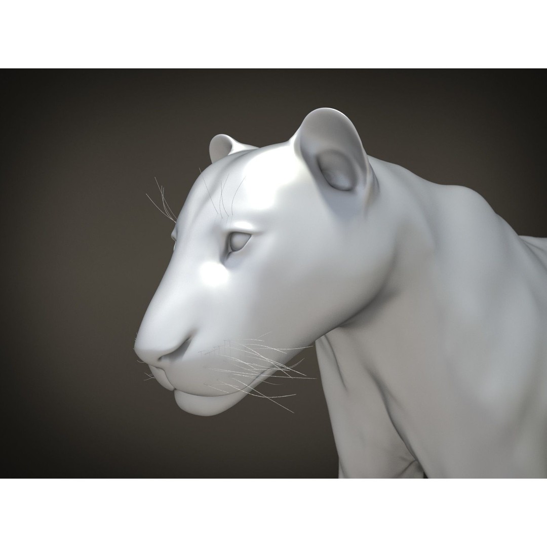 Lion The King 3D Model – High Poly Rigged Animal with Hair and Fur - View 18