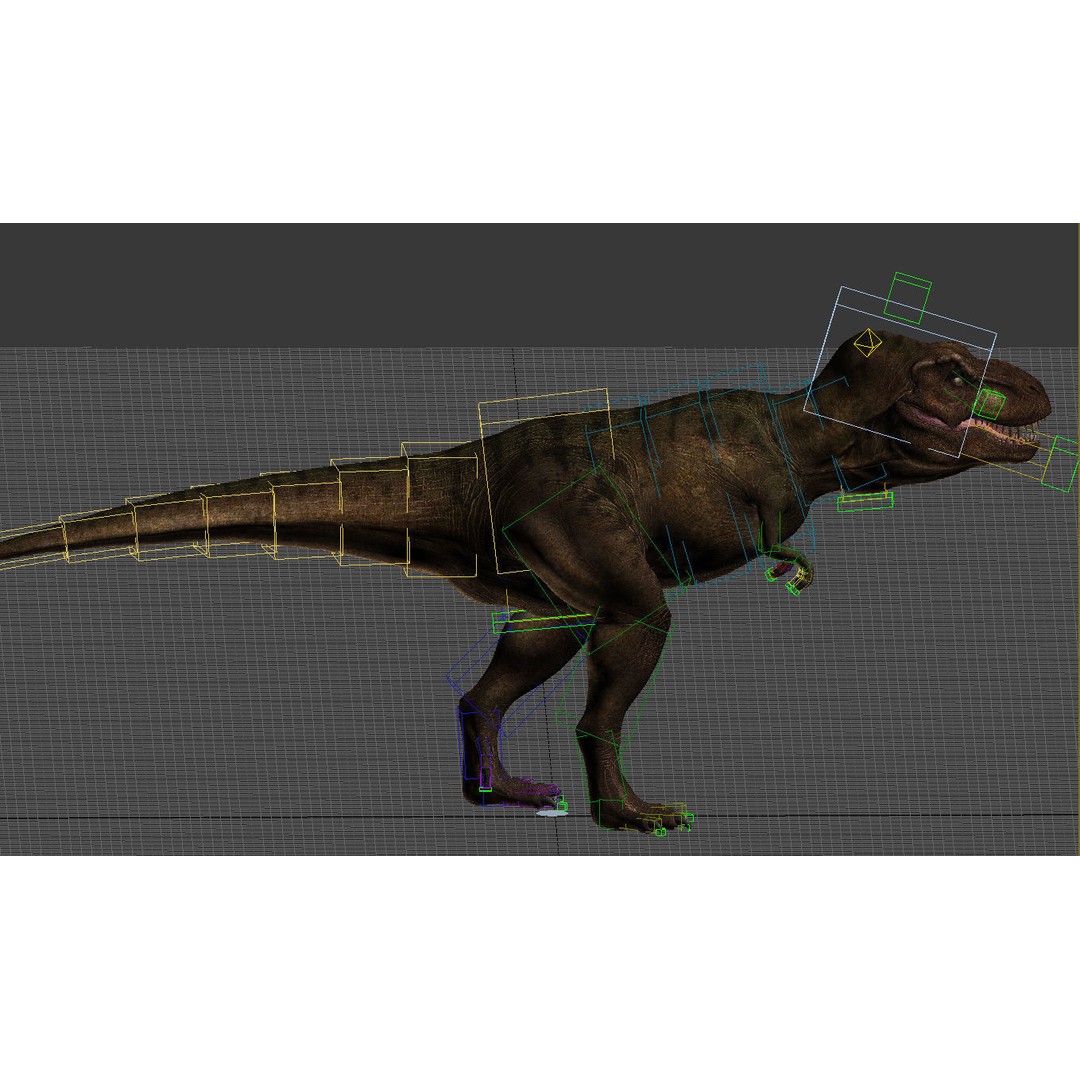 Tyrannosaurus Rex 3D Model – High Detailed Game Ready Animation, FBX