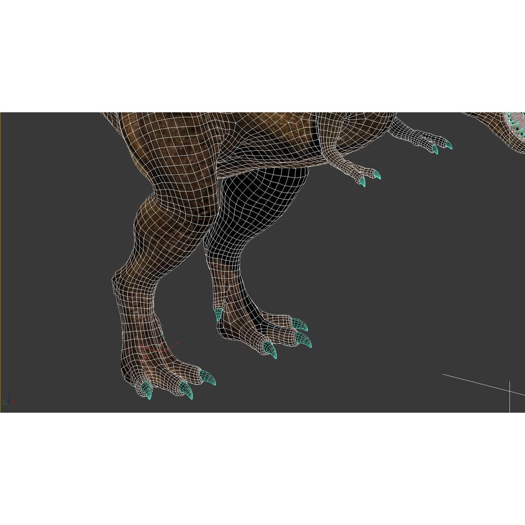 Tyrannosaurus Rex 3D Model – High Detailed Game Ready Animation, FBX - View 19