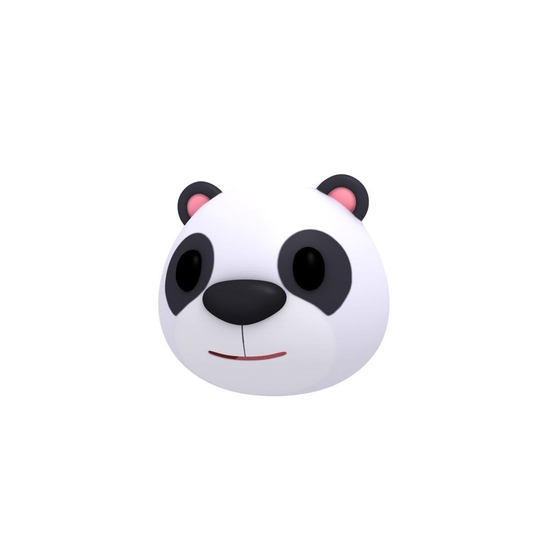 Cartoon Animal Head Pack 3D Model – Low Poly Game Asset, FBX/OBJ - View 11
