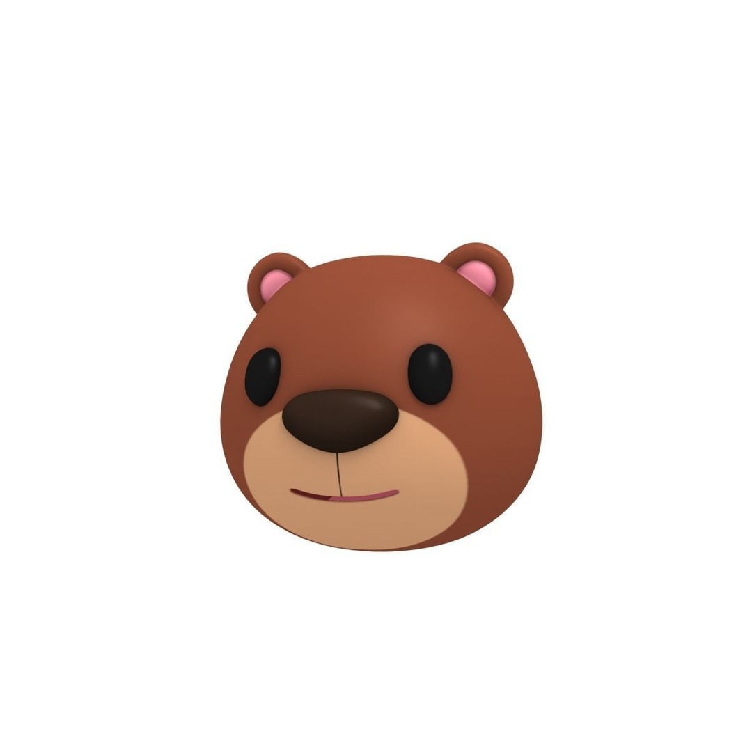 Cartoon Animal Head Pack 3D Model – Low Poly Game Asset, FBX/OBJ - View 12
