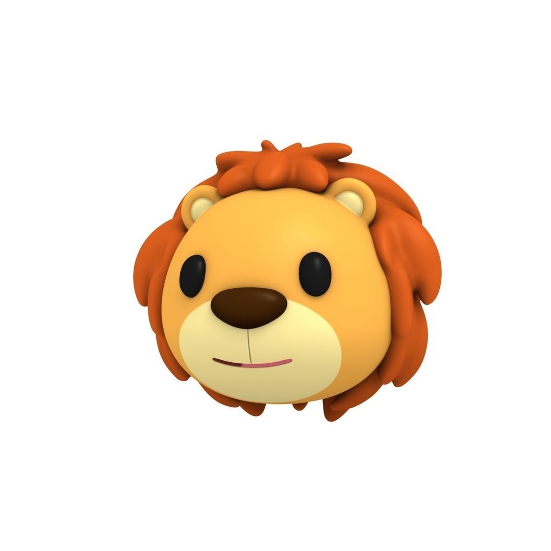 Cartoon Animal Head Pack 3D Model – Low Poly Game Asset, FBX/OBJ - View 13