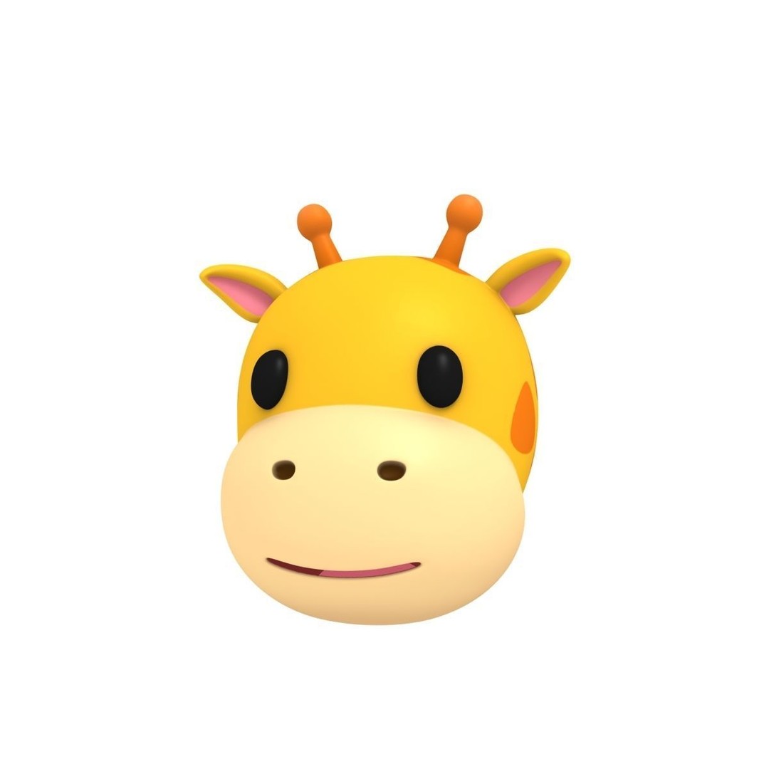 Cartoon Animal Head Pack 3D Model – Low Poly Game Asset, FBX/OBJ - View 14