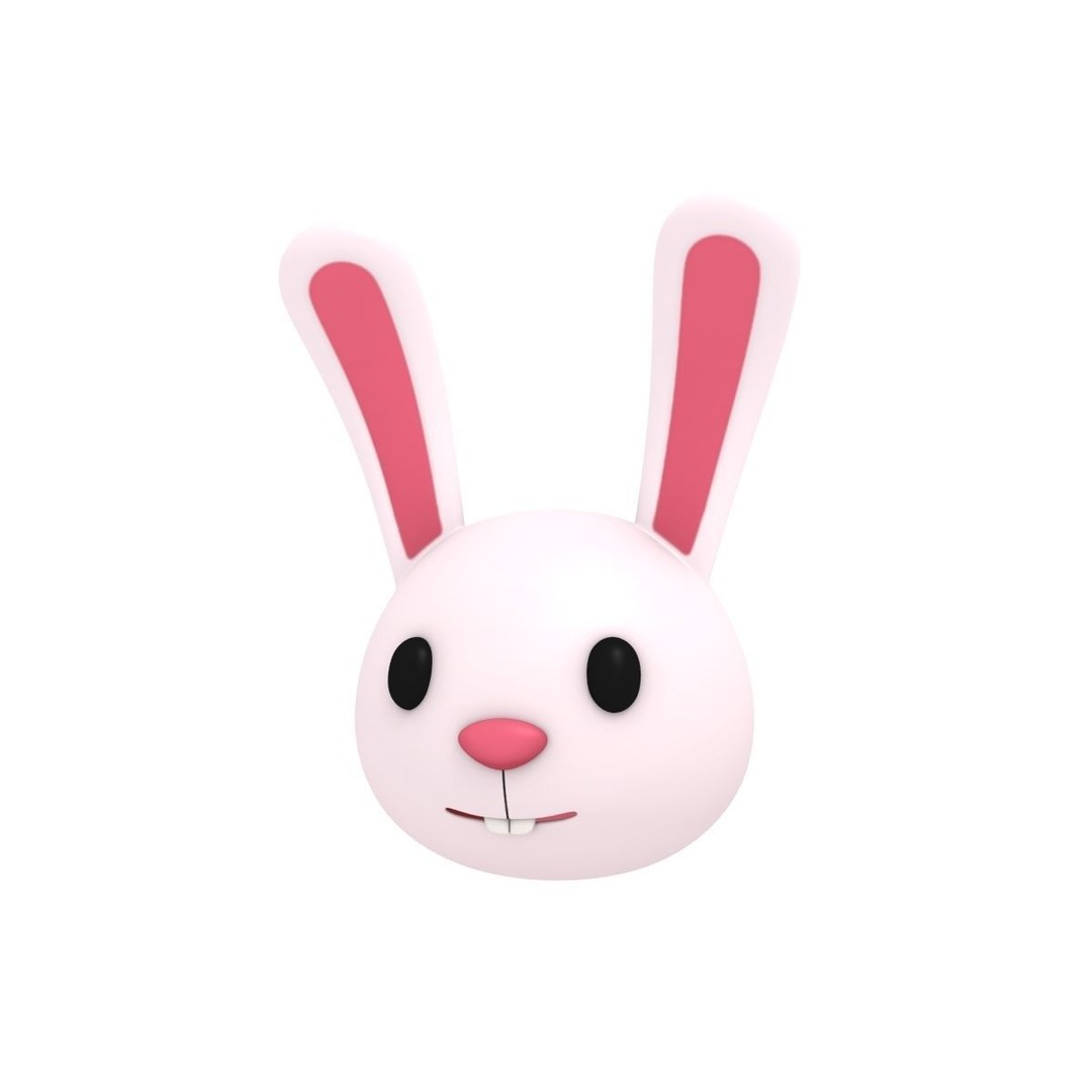 Cartoon Animal Head Pack 3D Model – Low Poly Game Asset, FBX/OBJ - View 6