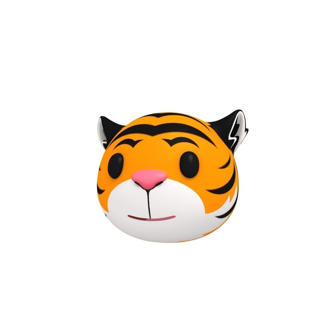 Cartoon Animal Head Pack 3D Model – Low Poly Game Asset, FBX/OBJ - View 9