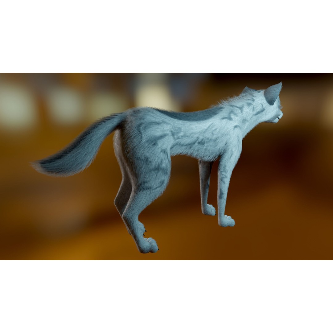 Kovu Wolf 3D Model – Rigged Character with Fur, Blender, FBX, OBJ - View 10