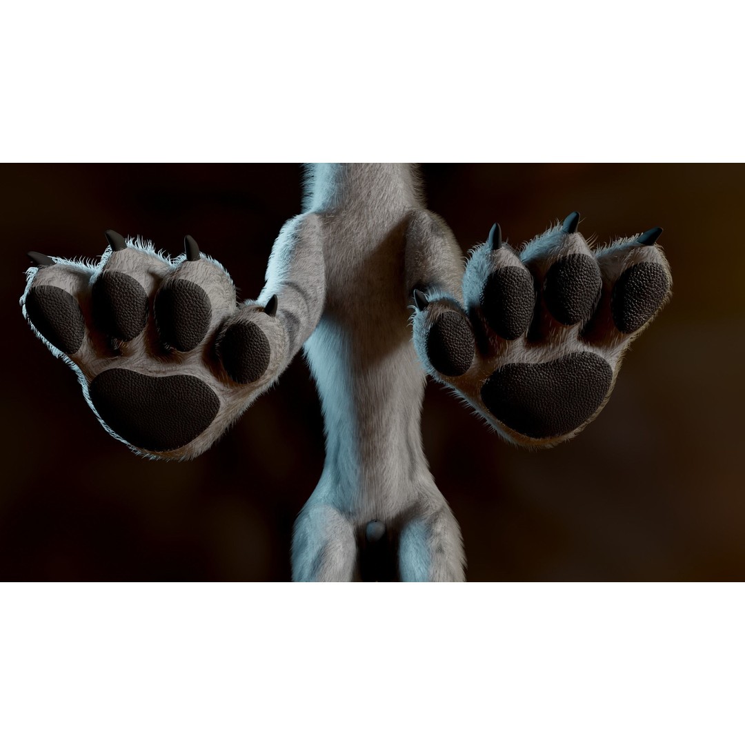 Kovu Wolf 3D Model – Rigged Character with Fur, Blender, FBX, OBJ - View 14