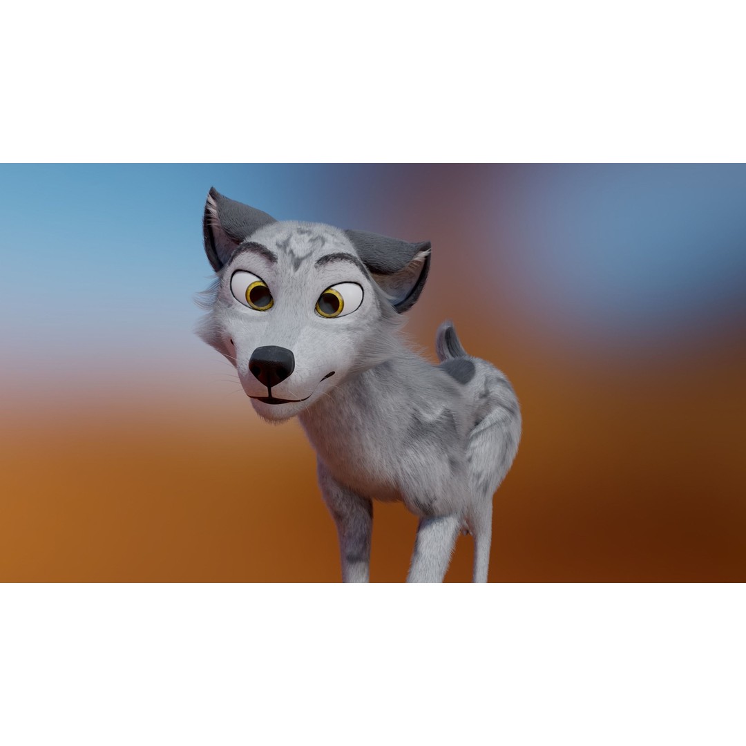 Kovu Wolf 3D Model – Rigged Character with Fur, Blender, FBX, OBJ - View 16